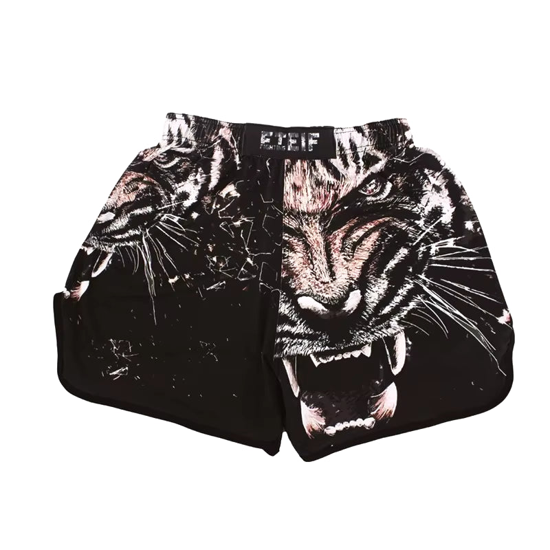 Men'S Boxing Pants Printing MMA Shorts Kickboxing Fight Grappling Short Tiger Muay Thai Boxing Shorts Clothing Sanda Cheap MMA